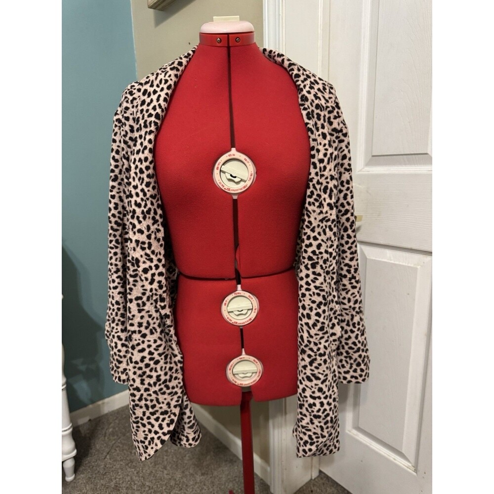 Torrid Womens Size 5 Leopard Print Open Front Cardigan Sweater Plus Size 5X